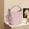 Geantă Femei Piele de Vacă Strat Primar Fierbinte Piele Naturală Tip Sacoche Față Înaltă Fundă O Singură Purtare Portabilă Cross-body Simplă