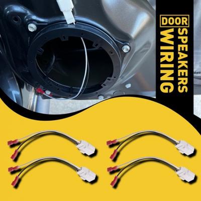 4X Car Speaker Door Wire Harness Plug Adaptor For Journey Dodge Jeep Replacement