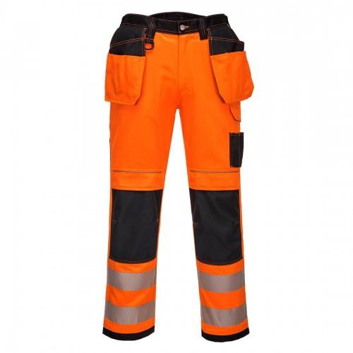 

Portwest Mens PW3 Hi-Vis Holster Pocket Safety Work Trousers 41R чорний/помаранчевий