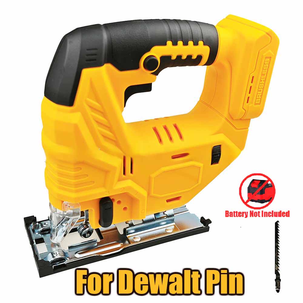 

Бесщеточный лобзик Dewalt 20V с пильным полотном, 4-позиционная регулировка скорости, резка под углом 45°, аккумуляторный лобзик для Makita