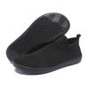Men's Wide-head Casual Shoes Slip On Flying Woven Sneakers