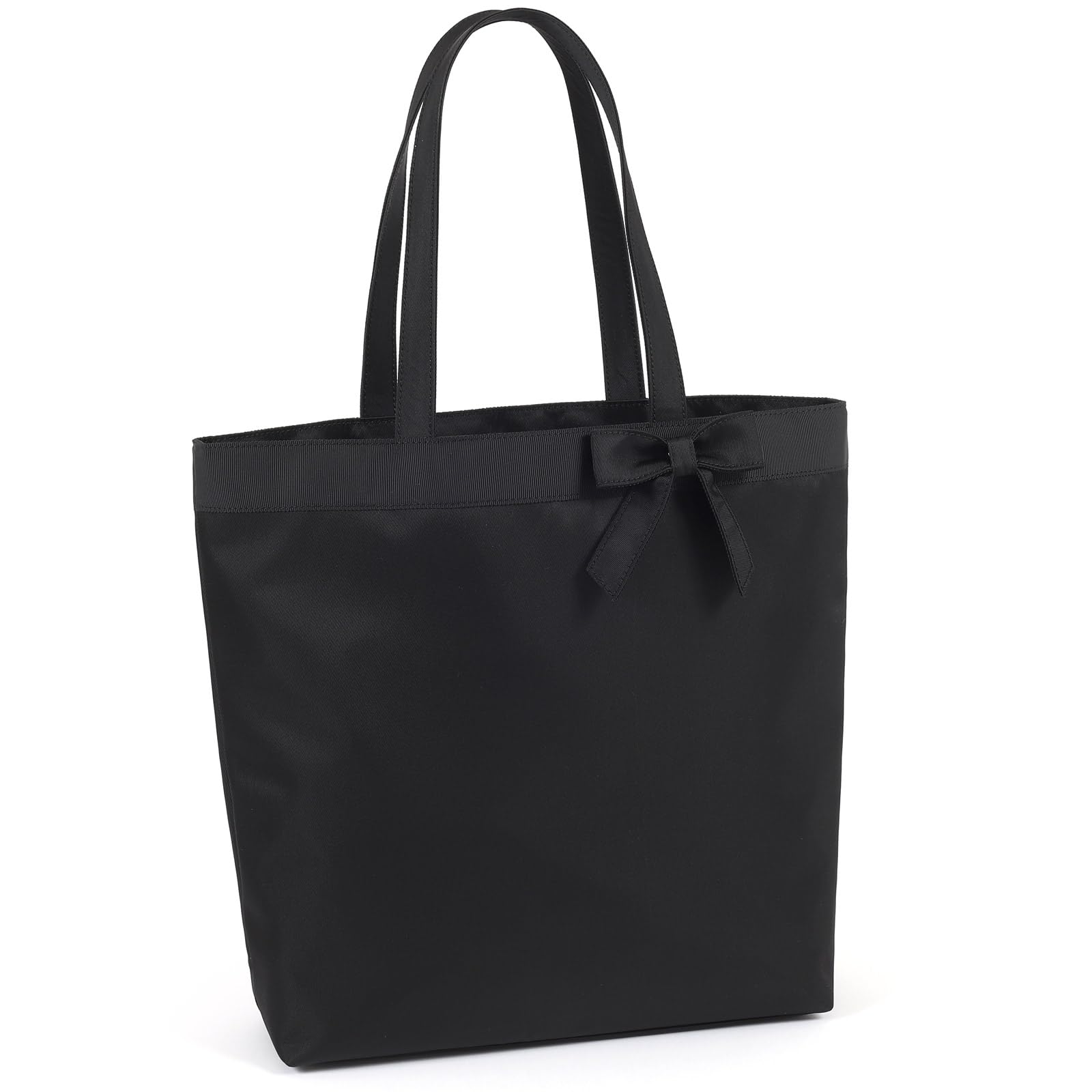 Kitamura Ribbon Motif Semi-Shoulder Bag, A4 Size, R-0801, Black, 15151