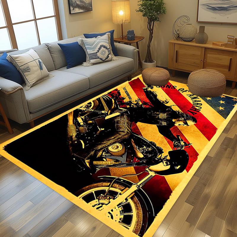 Sons Anarchy: Brotherhood Rebellion carpet floor mats Doormat Art Christmas gifts Dormitory decoration