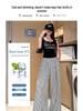 Women's Retro Striped Wide-Leg High-Waist Suit Pants - Spring 2026 Collection
