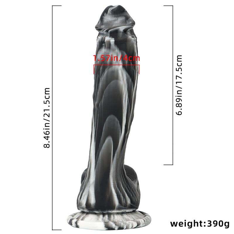 Women's Mixed Color Liquid Silicone Soft Simulation Big Dildo Dildo Masturbation Device Rear Court Anal