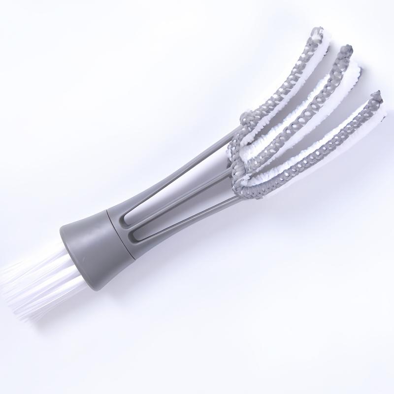 Multifunction Car Air Vent Cleaner Removable Cloth Cover Portable Cleaning Brush For Car Mini Double-end Micro Fiber Vent Duster