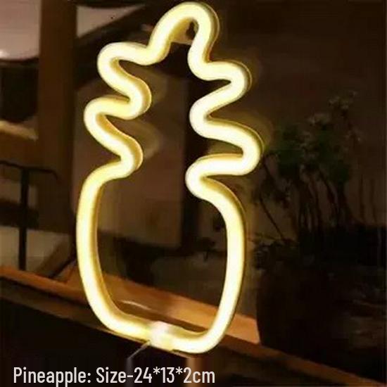 Herz & Stern LED Neon Mondlicht