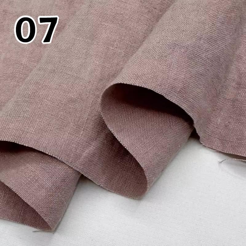 Linen and Ramie Hanfu Fabric Soft Breathable Against Skin Cloth Natural Yarn-dyed Dress Robe Hanfu Dress DIY Designer Wholesale