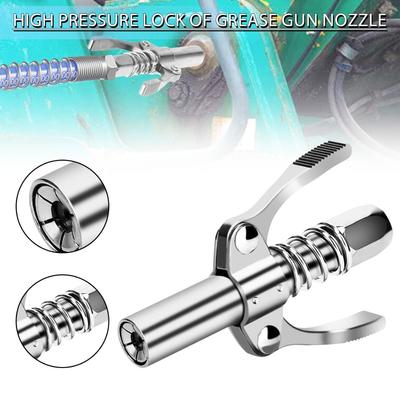 1PC 10000PSI Grease Coupler Quick Release Lock Oil Injection Nozzle 1/8" NPT
