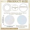 ABBP-200 Pcs Badge Protective Film 44Mm (1.77 In), 8 Styles Of Holographic Glitter, Badge Film For 1.25 Inch 32Mm Button