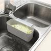 Vaskesiler Kurv Stansefri multifunksjonssvampholder Kjøkkenavløpssil for hjemmet