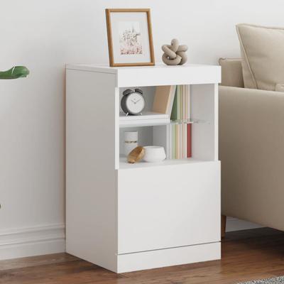 Vidaxl Cabinet With LED Lighting, White, 41X37X67 Cm