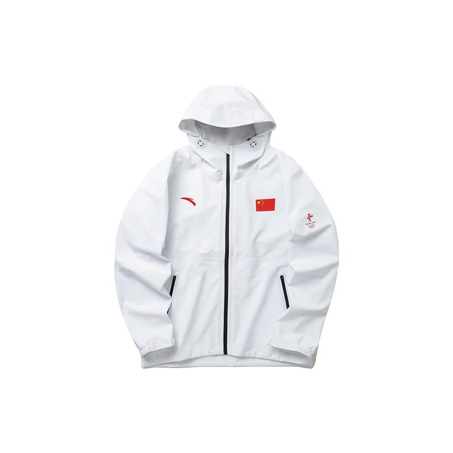 Anta All Weather Jackets Men's White Hooded Moderate Other 152130707-1