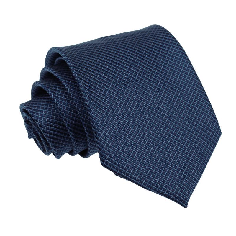 Men's Premium 7.5cm Plaid Polyester Tie for Business, Casual, Wedding, or Best Man Suit.