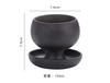 Creative Ceramic Round Small Coffee Cup With Saucer Retro Tea Coffee Mug Creative Coffee Cup with Plate Ceramic Latte Mugs