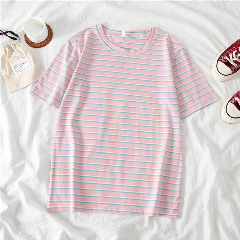 Buy Summer T Shirts For Women Striped 