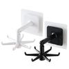 360 Degrees Rotated Kitchen Hooks Self Adhesive Wall Door Hook Handbag Clothes Ties Bag Home Hanging Rack