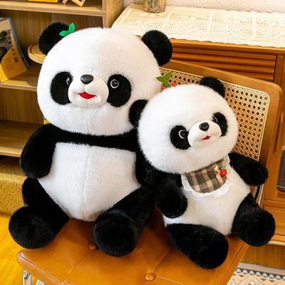 Boneca Panda Fofa Brinquedo de Pelúcia Simulação Panda Gigante Boneca de Pano Presente de Aniversário Dia das Crianças Almofada de Arremesso