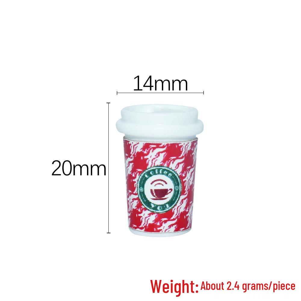 Mini Christmas Tree Resin Ornaments - Red & Green Gift Bag Set