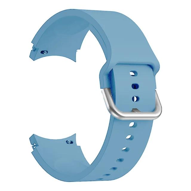 Silicone Strap For Samsung Galaxy Watch 7/6/5/4 40mm 44mm Color tonal buckle bracelet For Galaxy 6 Classic 43mm 47mm 5 Pro Belt