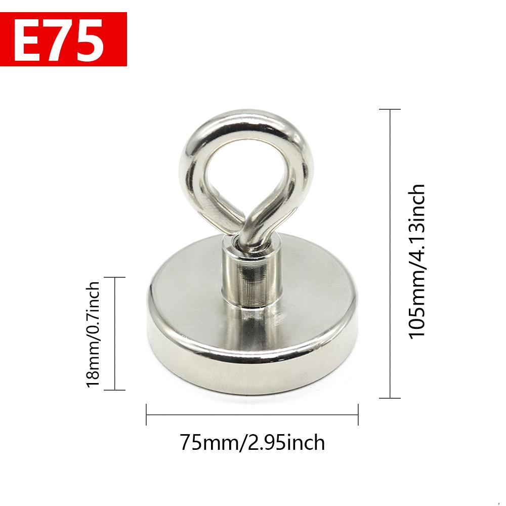 N52 Super Strong Neodymium Fishing Magnets Hooks Salvage Magnets Neodymium Magnet Searcher Powerful Neodymium Magnet for Fishing