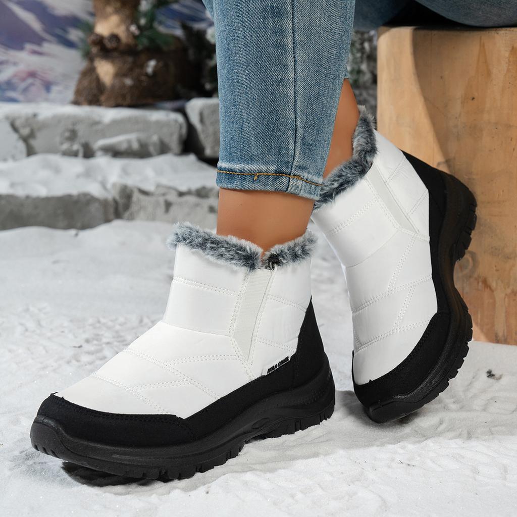 Winter Women Boots Thicken Plush Warm Snow Boots Outdoor Non Slip Hiking Boots Winter High Top Cotton Shoes