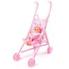 1 Set Nurturing Toy Lightweight High-quality Excellent Miniature Brilliant Doll Pram with Baby Walker