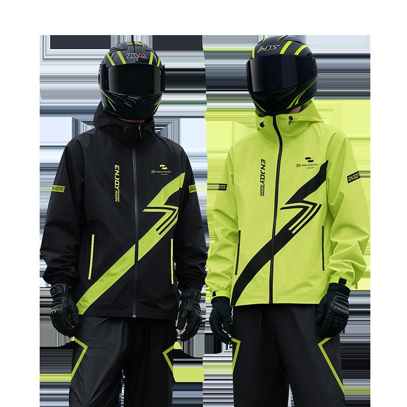 Set Impermeabile da Moto per Uomo con Pantaloni, Antitempesta, Perfetto per Ciclisti e Corriere per Consegna Cibo
