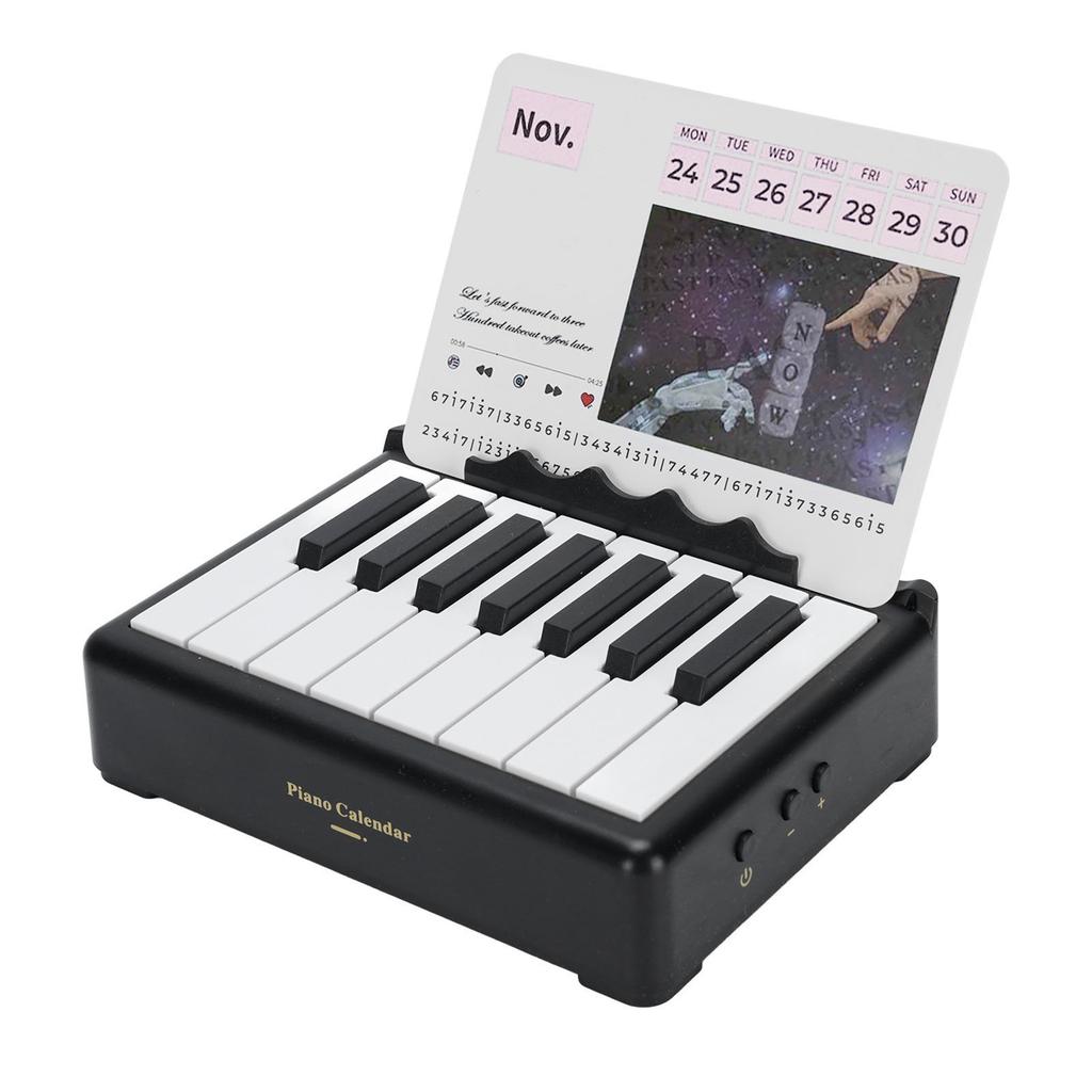 Piano Calendar 2025 Miniature Piano Desk Calendar Playable Piano Desk Calendar for