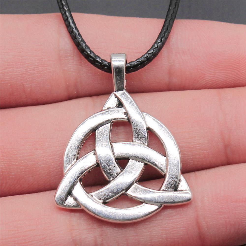 Hexagram Celtic Knot Mystical Amulet Pendant Antique Bronze Metal Couple Choker Necklace Hot Sale