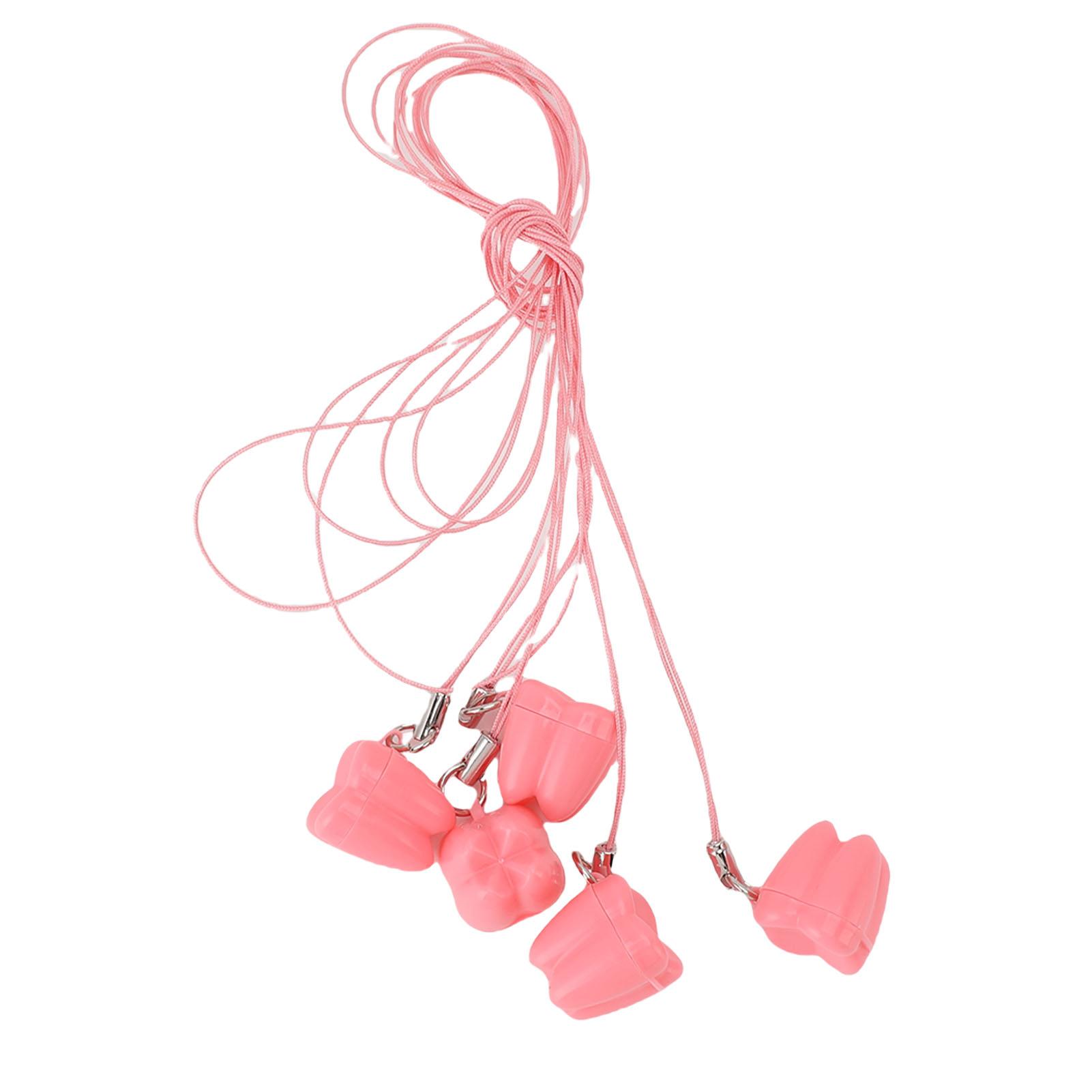 50 шт. Коробка для хранения молочных зубов Пластиковый органайзер для хранения детских зубов для дома и путешествий Pink