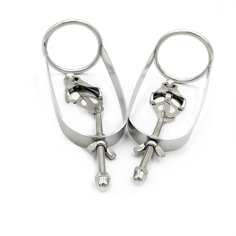 Nipple Clitoris Clamp Labia Clip BDSM Bondage Metal Breast Clips Hanging Stimulate Massage Flirting Sex Toys For Womeen Adult