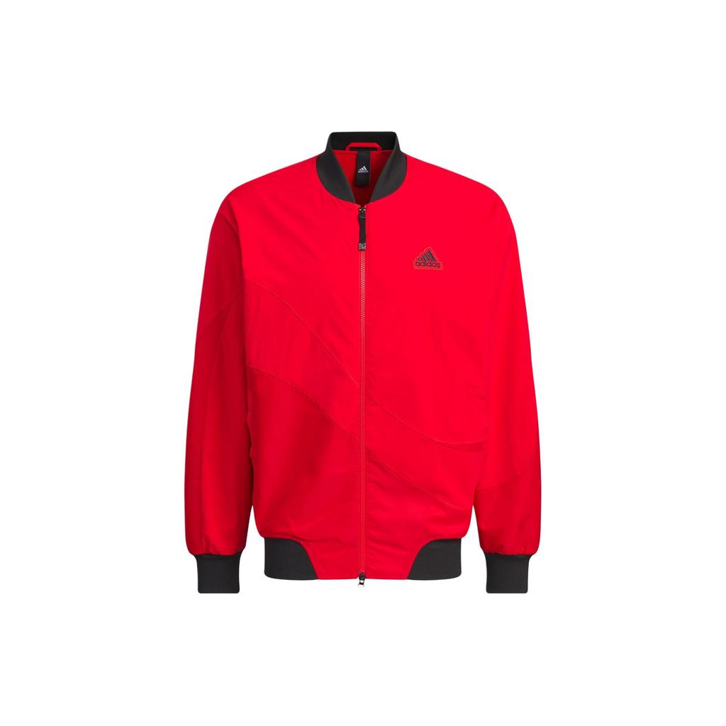 Adidas FW23 Dragon Year CNY Embroidered Casual Stand Collar Jacket Men Jacket Light-Crimson IZ1614