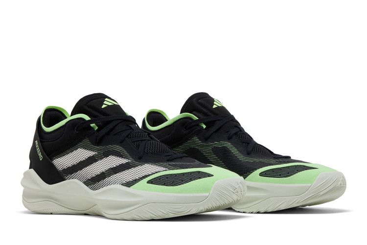 adidas Adizero Select 2.0 Low Core Black Cloud White Green Spark Men's