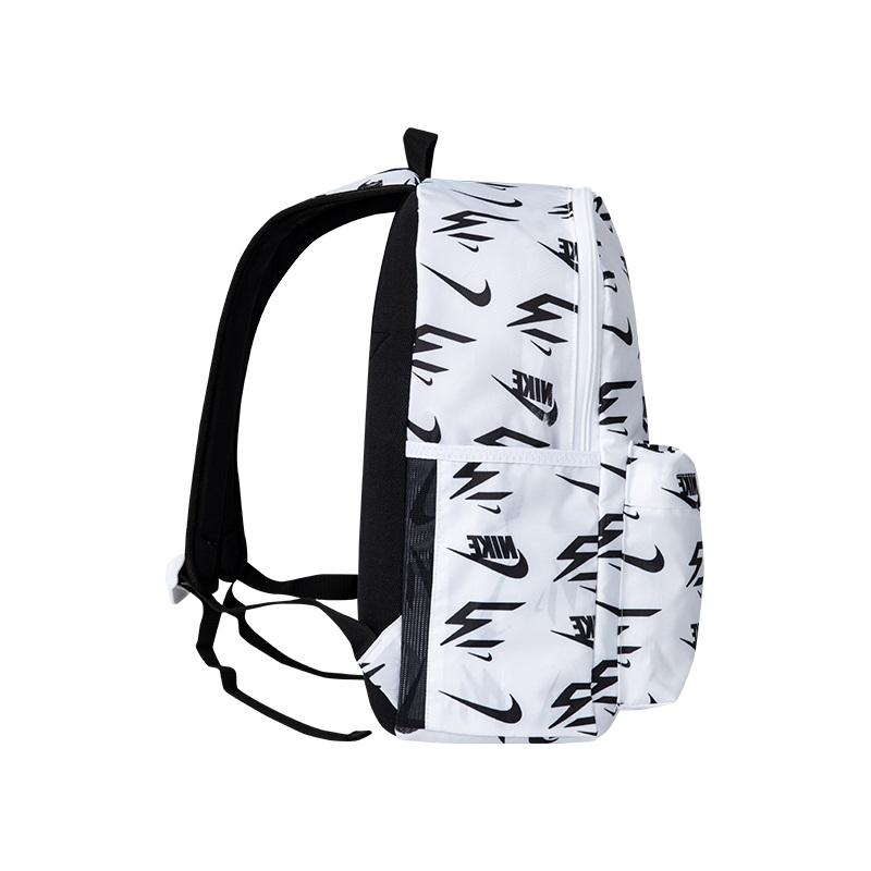 Nike Polyester Backpack Unisex Black/Pure White Casual N32433013GS-002