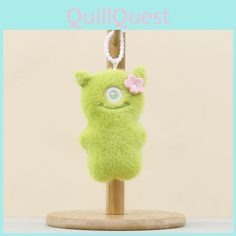 Plush Animal Keychain With Straw Bear And Capybara Designs For Kids And Gift Enthusiasts