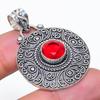 Natural Mozambique Garnet Gemstone 925 Sterling Silver Pendant 1.73" AP-14360