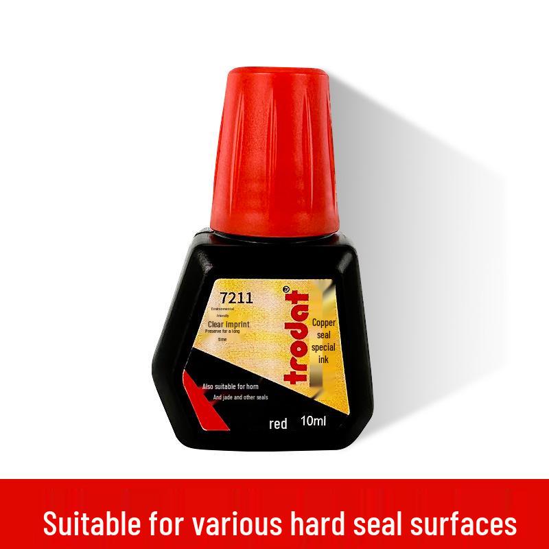 Zhuoda 7211 Copper Engraving Ink for Red Rubber and Metal Stamps
