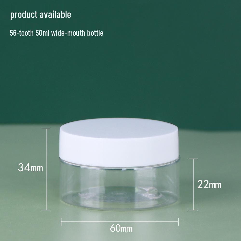 Clear Wide-Mouth PET Plastic Eye Cream Jar - Available In 50/100/120/250ml Sizes