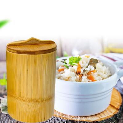 Natural Bamboo Steamer Rice Bucket with Lid Steaming Rice Container Bamboo Cooking Pot  Commercial