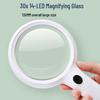 Chuda 30X Large Handheld Magnifier with LED Lights