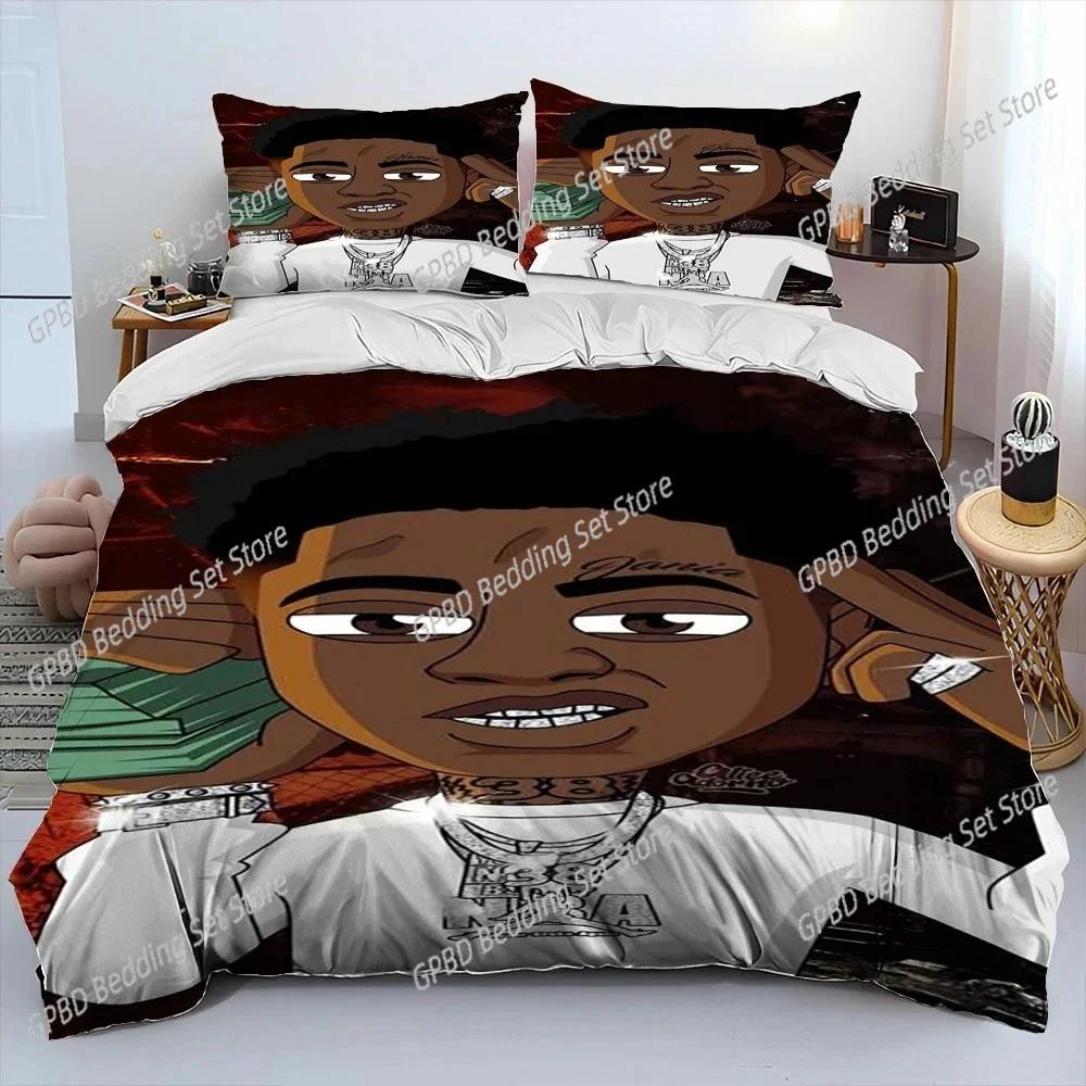 Set Biancheria da Letto Hip Hop Art Rapper Leggenda Stella Camera da Letto Morbido Copriletto Moderno Copripiumino Confortevole Coperta Trapuntata E Federa