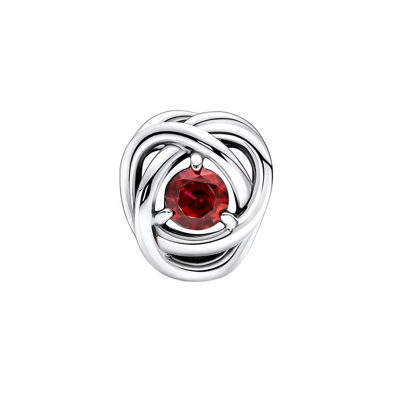 Pandora MOMENTS True Red Eternal Loop Charm Jewelry Accessories Women's Silver 790065C01