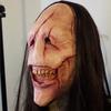 Halloween Scared Mask Scary Demon New Terror Curse Scaring Prop Haired Ghost Cosplay Creepy Masks Themed Parties Wear