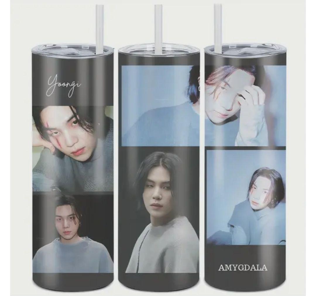 

[USED] BTS Yoongi suga AgustD AMYGDALA stainless steel bottle