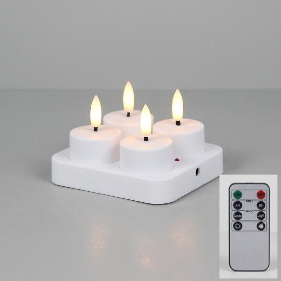 4-12Pcs LED Flameless Candle Light Battery Operated LED Creative Candles Tea Lights Halloween Christmas Party Decor Candle Light