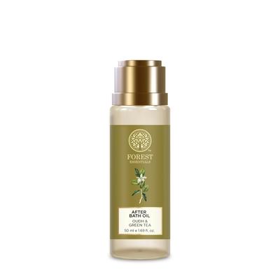 Forest Essentials After Bath Oil Oudh & Green Tea | After Shower On Wet Skin | Keeps Skin Hydrated In Just 2 Mins | For Lightly Scented & Soft Skin