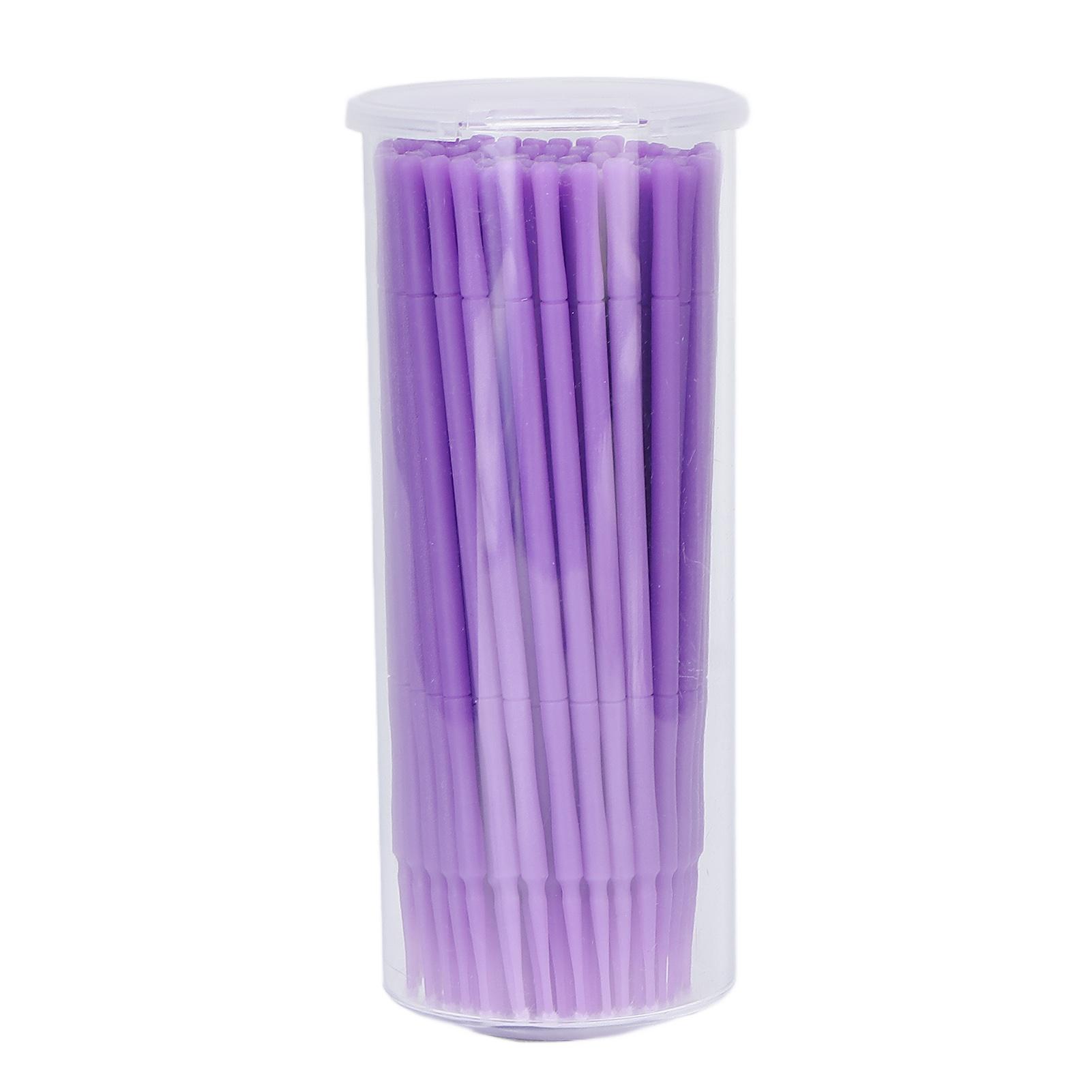 100 шт. Оральный микроаппликатор, кисточка, фиолетовая, одноразовая палочка, портативный компактный стоматологический инструмент