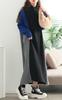 Gold Japan Plus Size Long Knit Dolman Asymmetrical Size Patterned Women's Dress, Half-Zip, Ribbed, Sleeves, Print, Fall/Winter/Spring, Bro-0083, 4L,