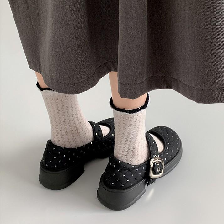 Retro Black Premium French Platform Shallow Mouth Single Shoes Women's Summer 2025 New with Skirt Versatile Mary Jane Shoes